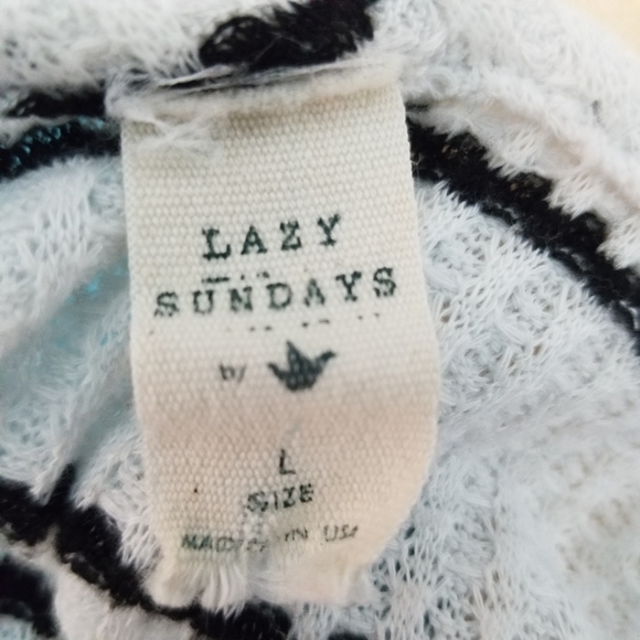 Lazy Sundays - Striped Waffle Knit - Large - Picture 4 of 4